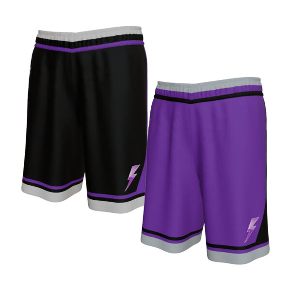 Bolts Black & Purple Game Day Reverse Short Thumbnail