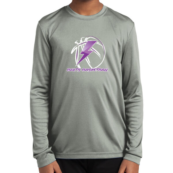 Bolts Basketball Youth Long Sleeve PosiCharge ® Competitor Tee Thumbnail