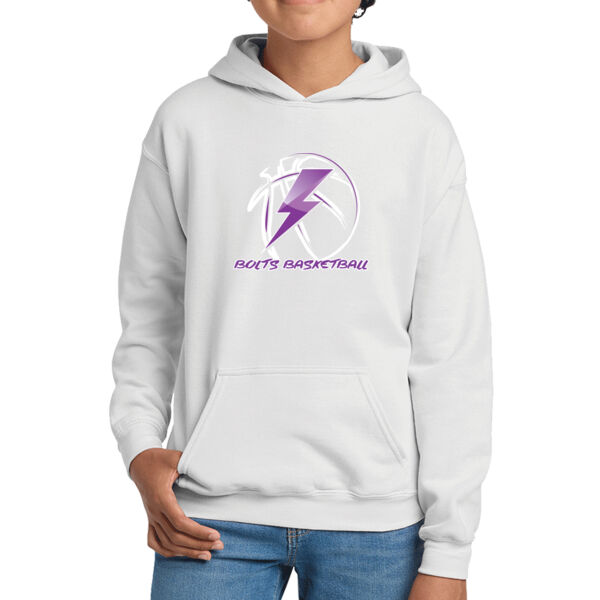 Bolts Basketball Youth Heavy Blend Hooded Sweatshirt Thumbnail