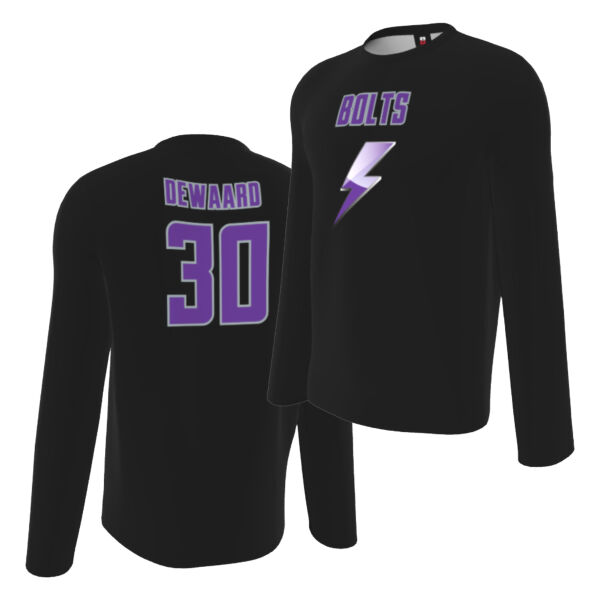 Bolts Black Long Sleeve Shooting Shirt Thumbnail